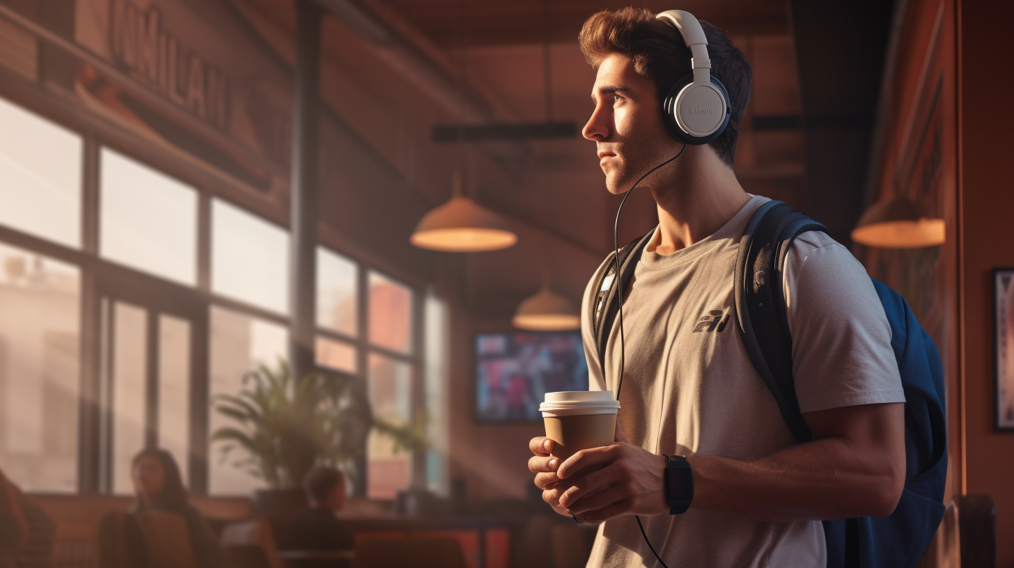 Kop koffie voor het sporten