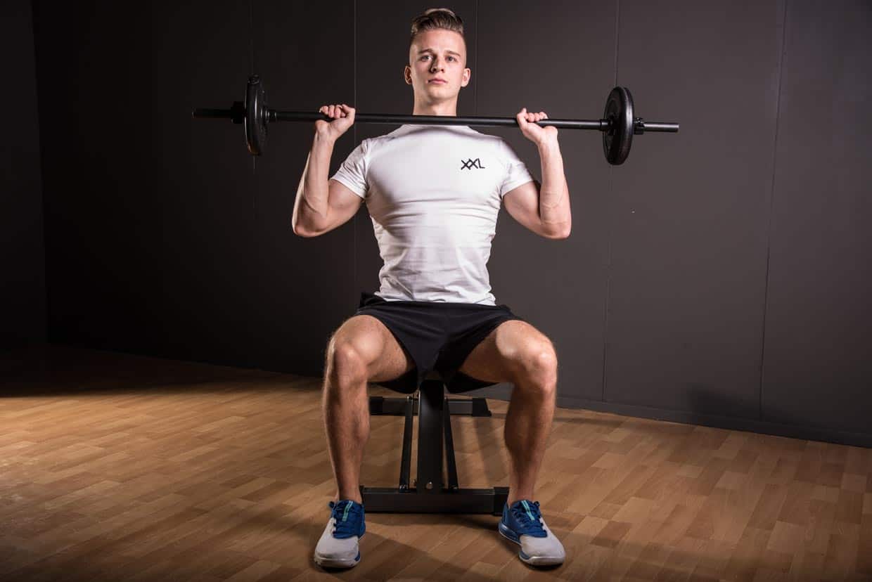 Seated Barbell Shoulder Press
