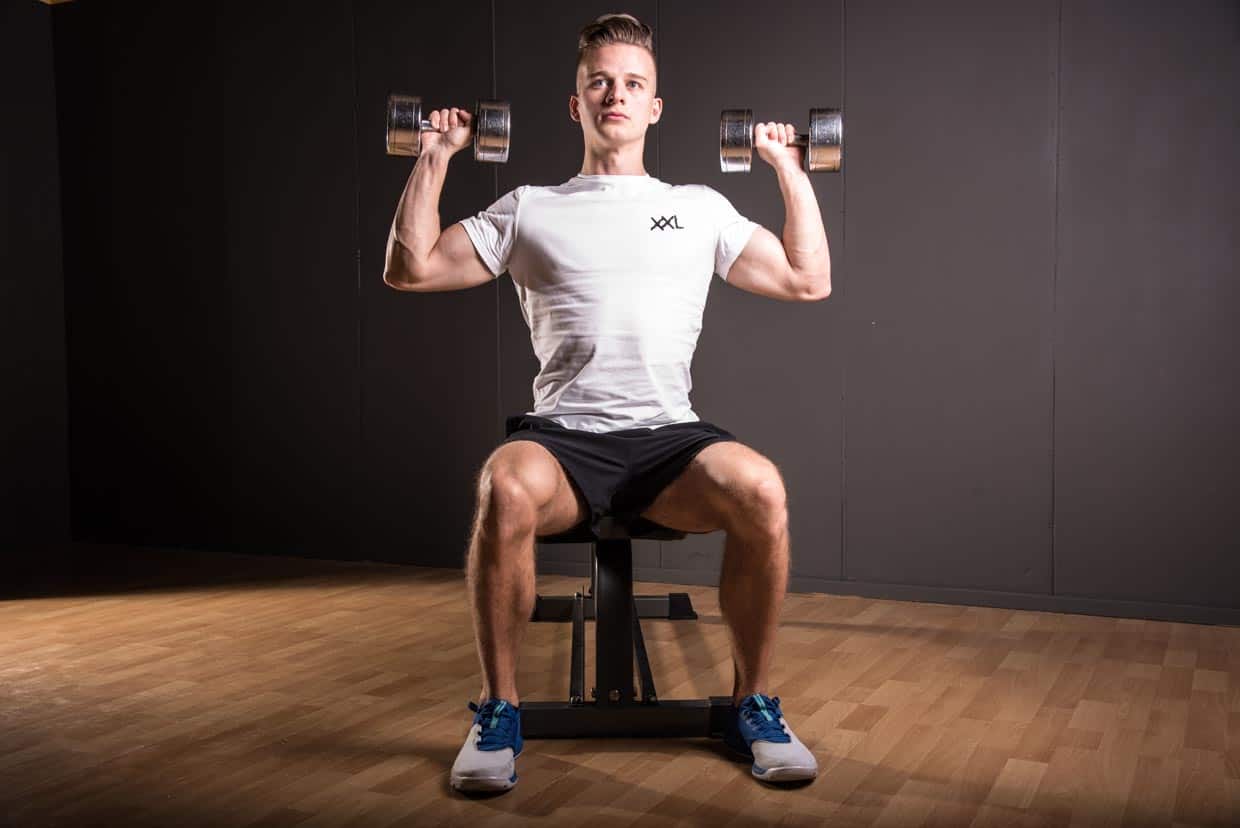 Seated Dumbbell Shoulder Press