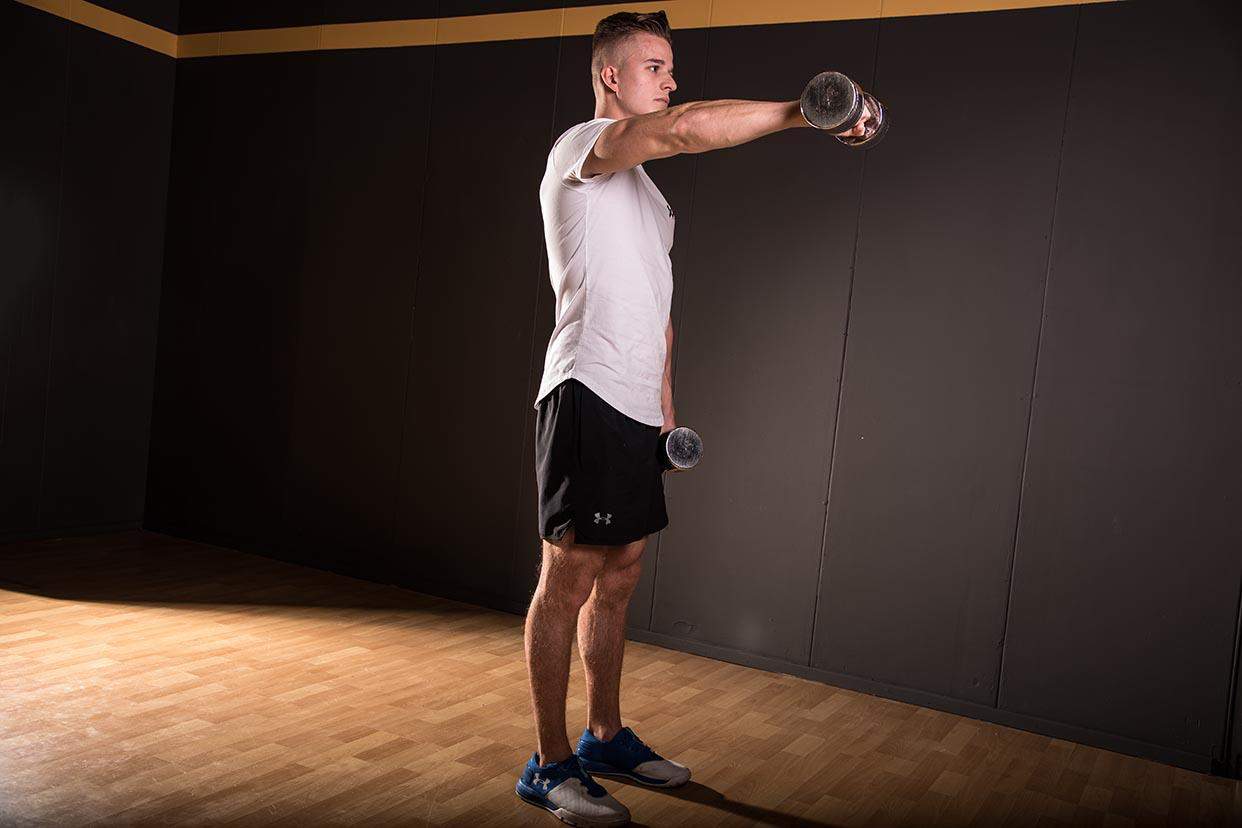 Dumbbell front raise
