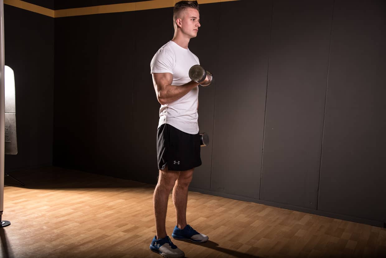 Dumbbell biceps curl