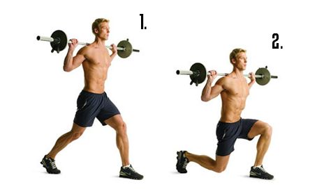 Reverse Barbell Lunge