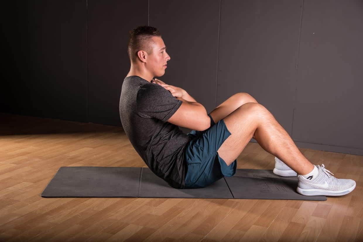 Sit up (arms crossed)