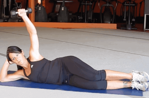 Dumbbell Lying Lateral Raise