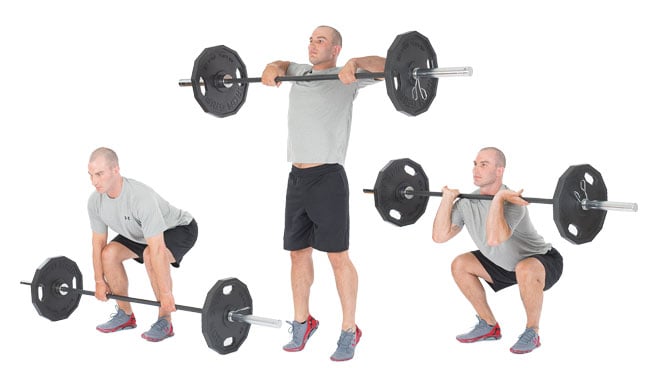 Clean squat