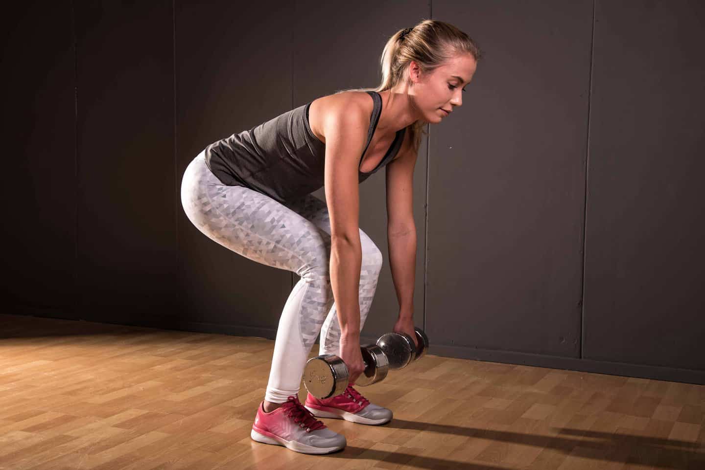 Dumbbel deadlift