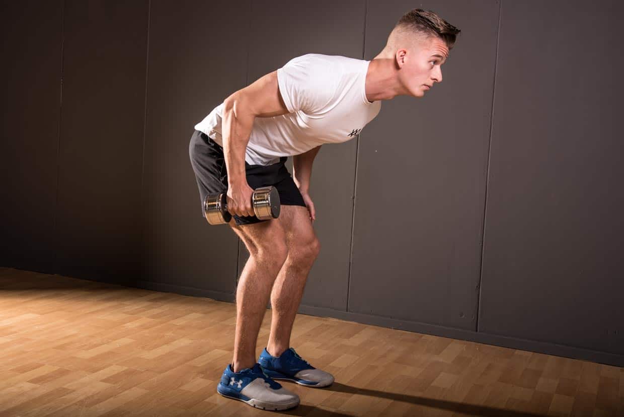 Standing Dumbbell Tricep Kickback