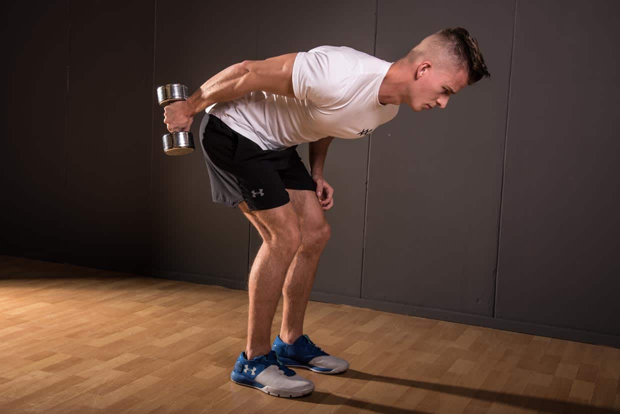 Standing Dumbbell Tricep Kickback