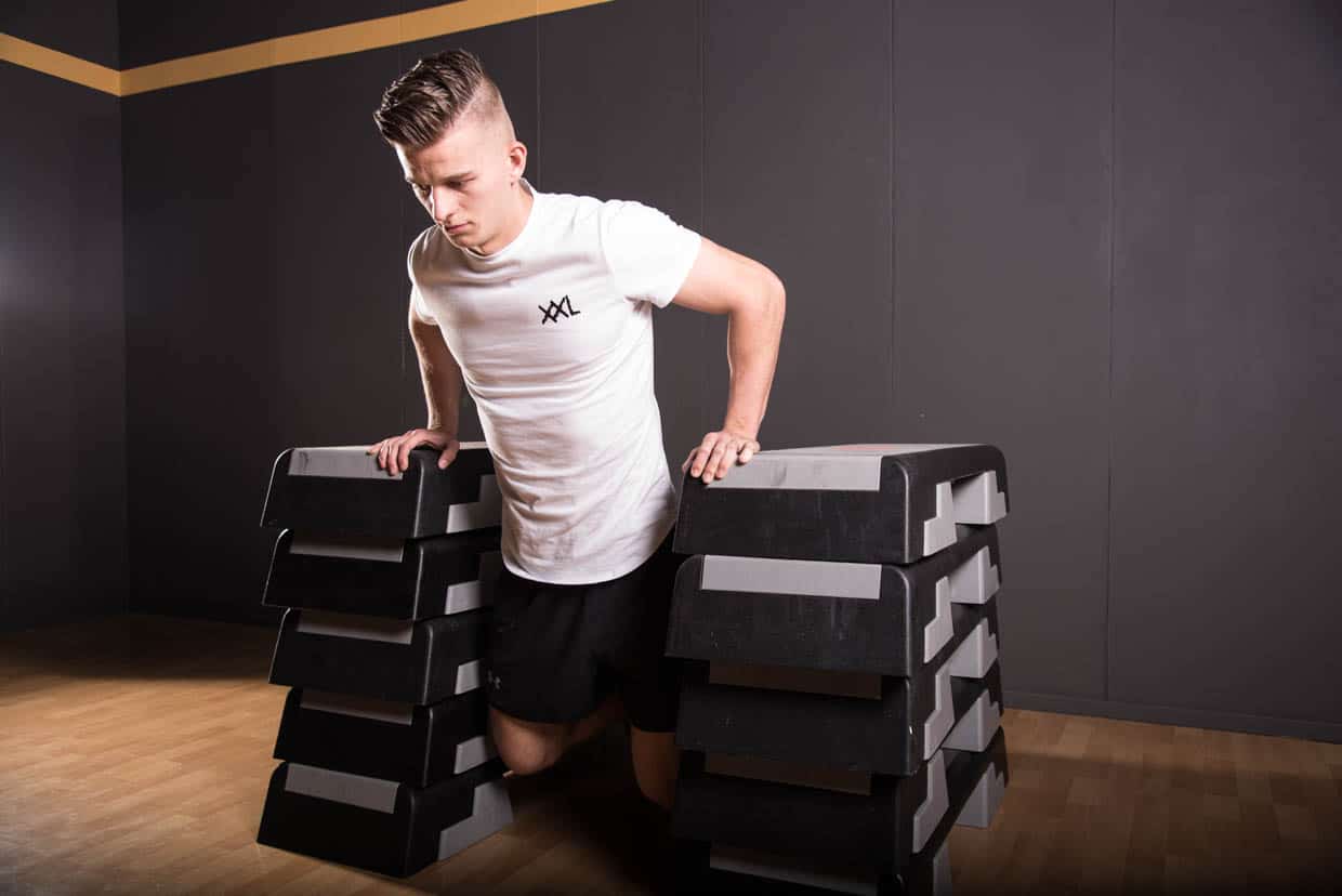 Chest Dip (between benches)