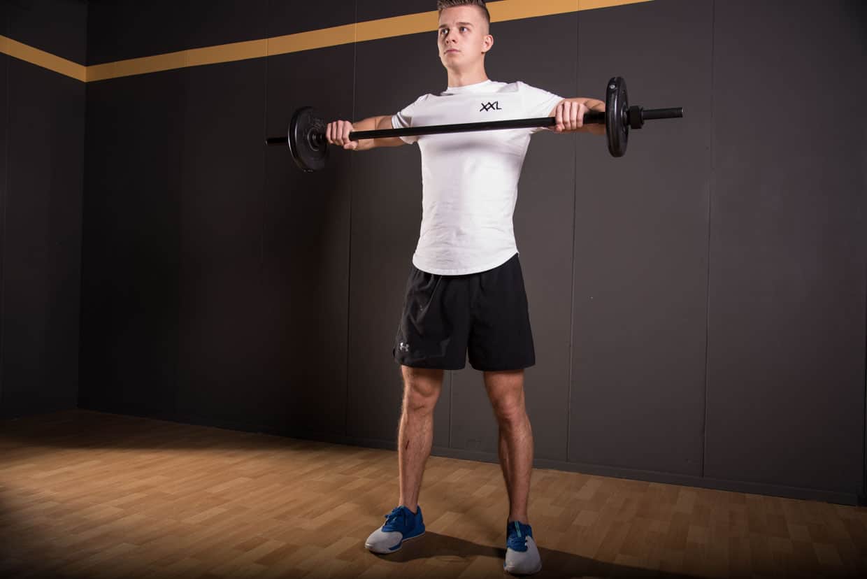Barbell Wide Grip Upright Row