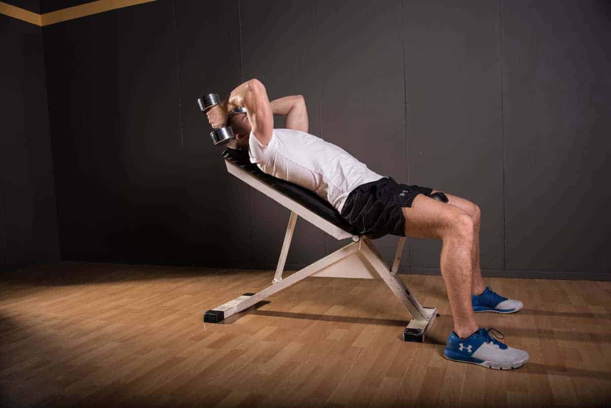 Dumbbell Seated Triceps extension