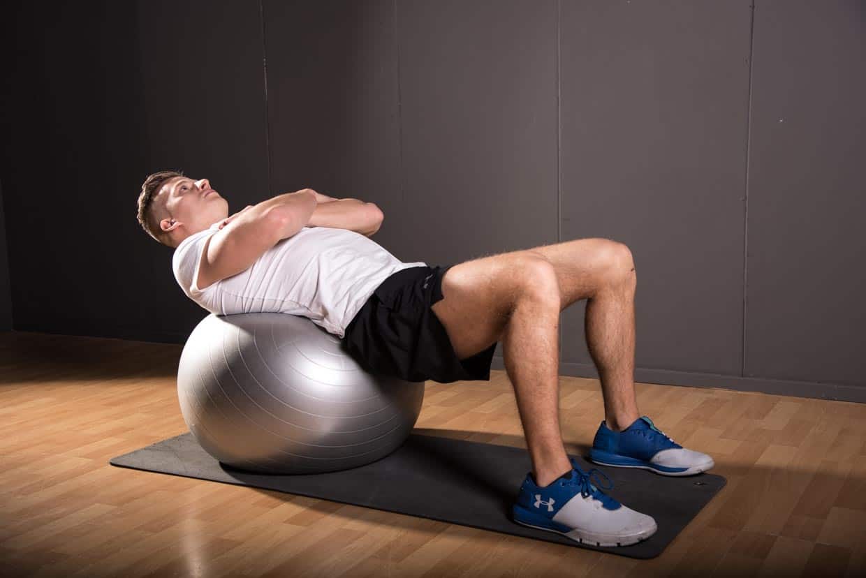 Ball Crunch (on stability ball)