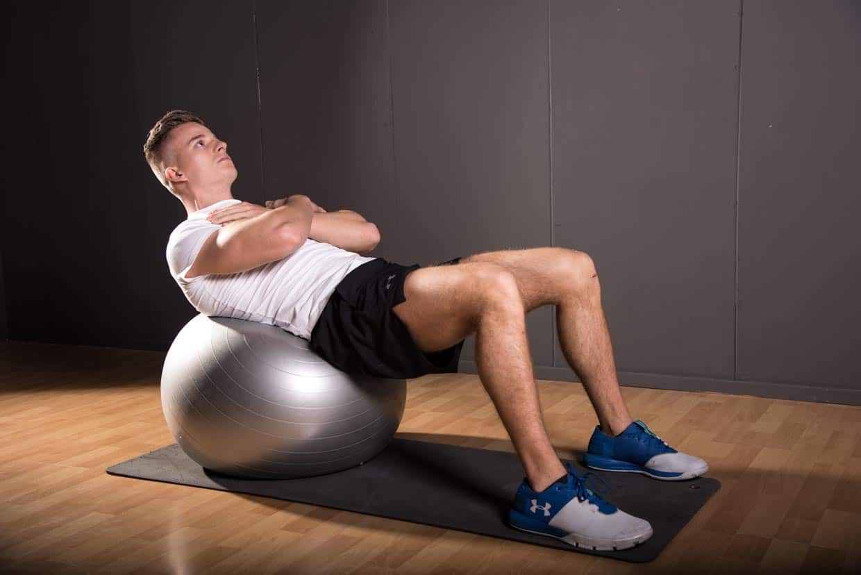 Ball Crunch (on stability ball)
