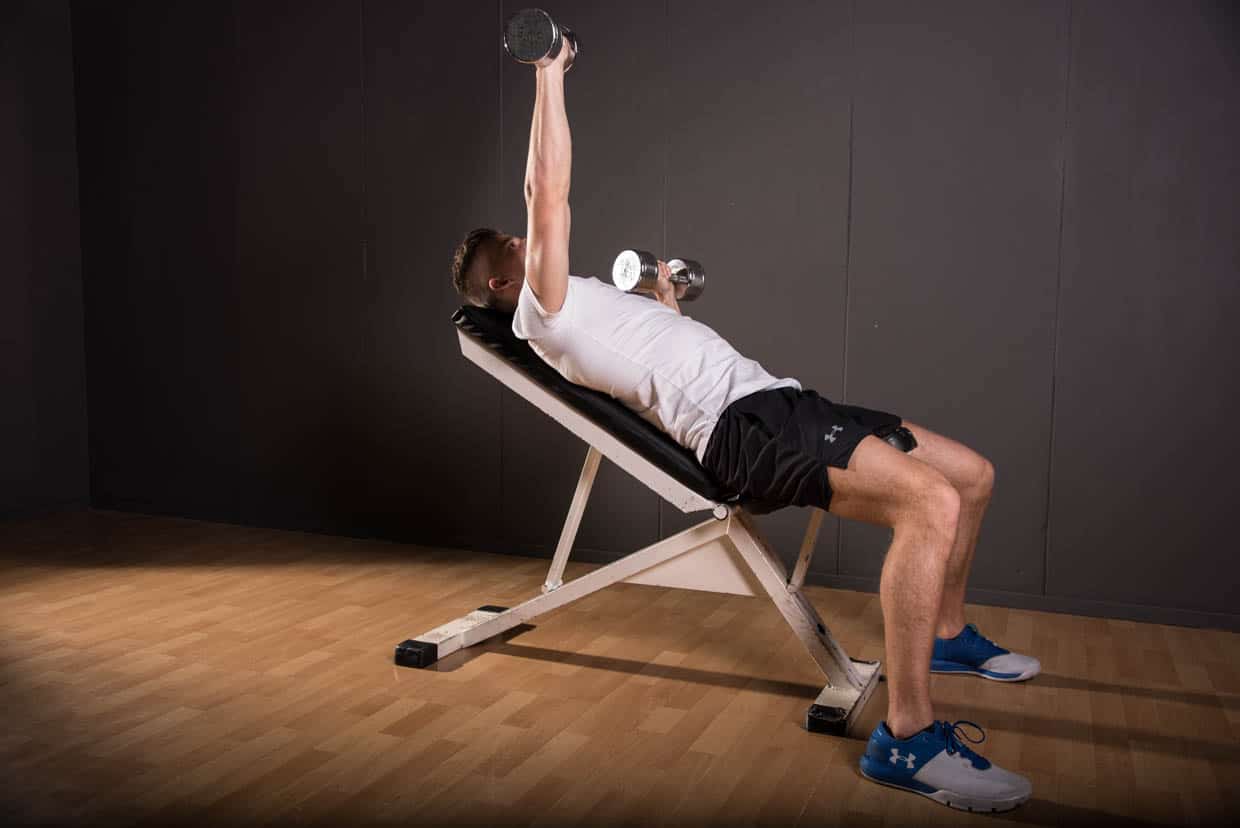 Dumbbell Incline Bench Press Unilateral