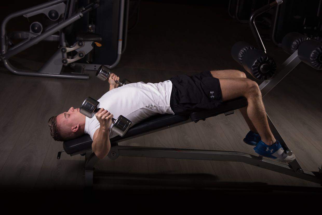 Dumbbell Decline Fly