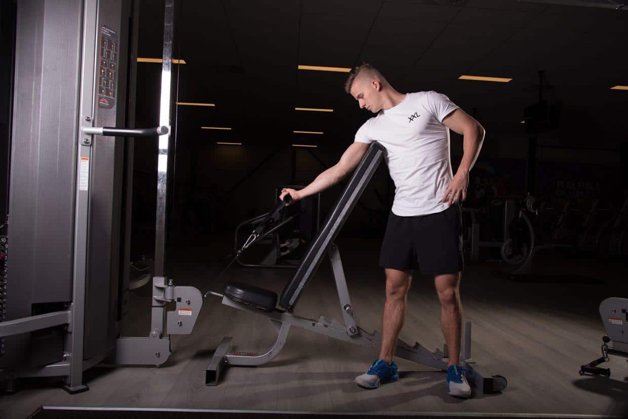 Cable Standing Preacher Curl