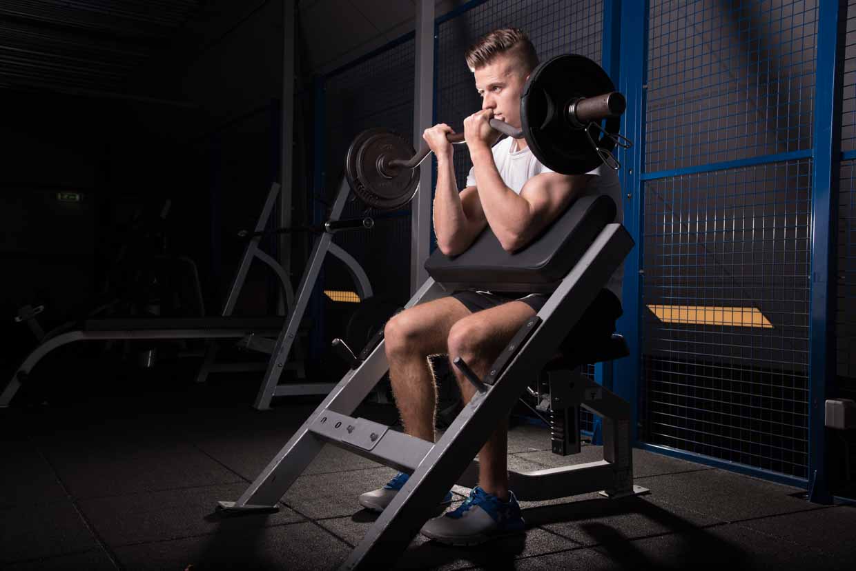 Barbell Preacher Curl