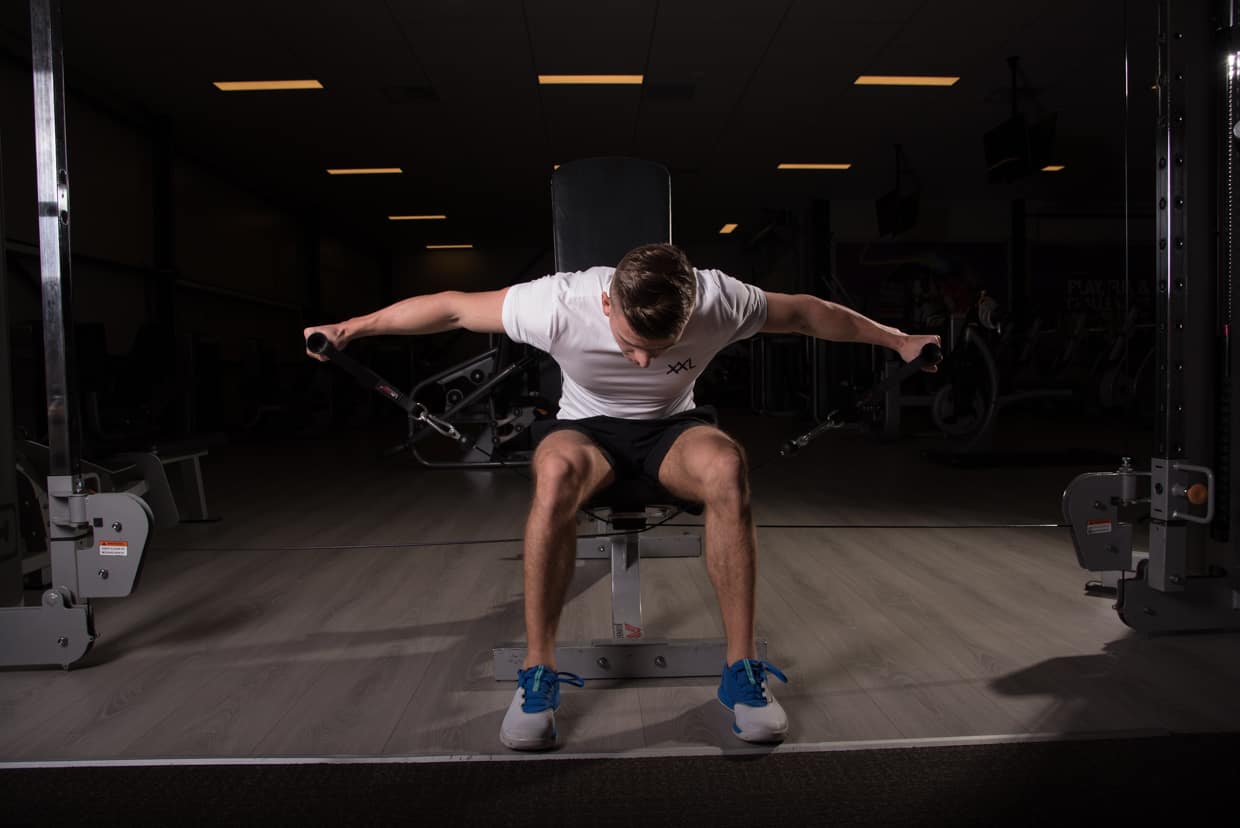 Seated Cable Bent over Fly