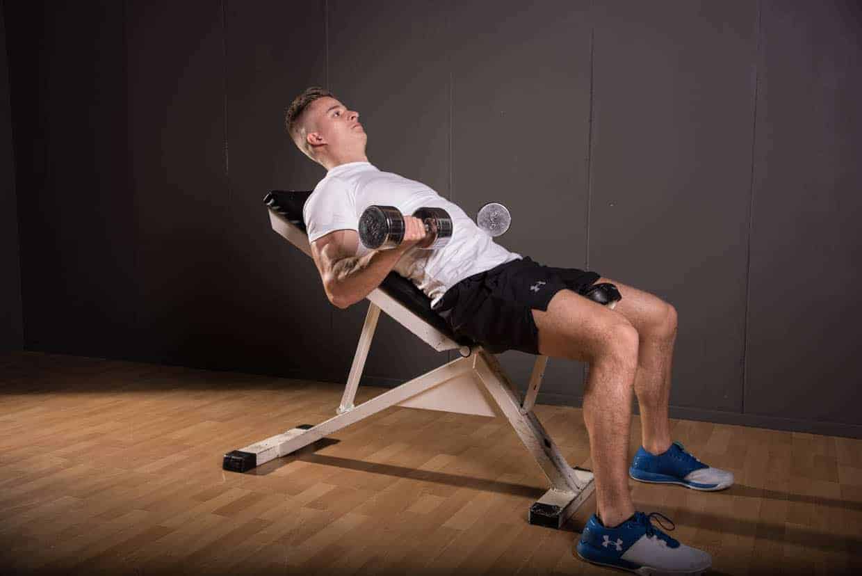 Dumbbell Incline Curl